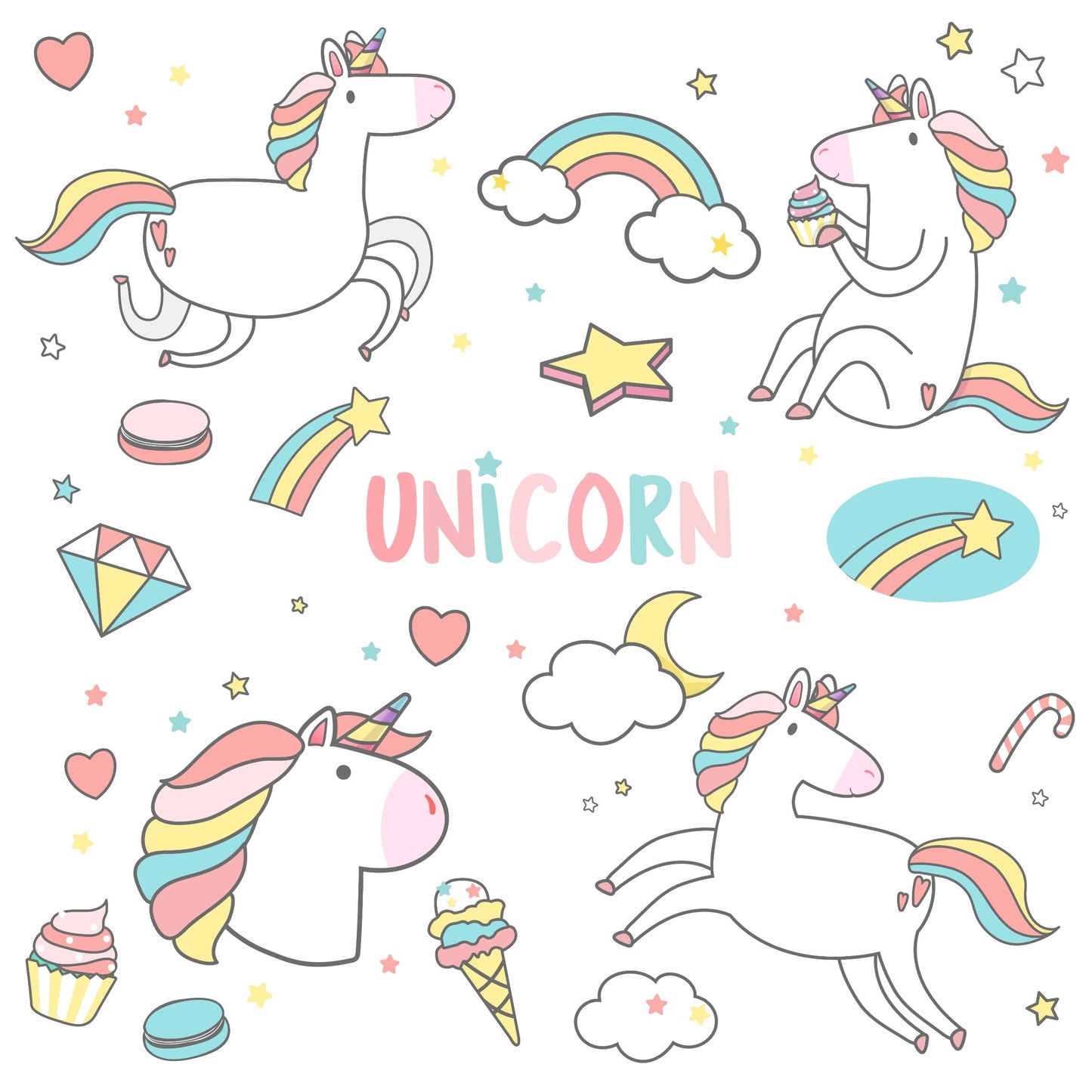 norocksocks kids UNICORN